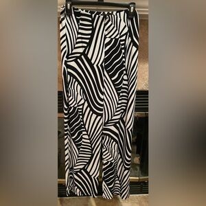 Chico’s Travelers Flared Palazzo pants cocktail Zebra print 90's y2K 16